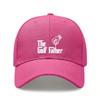 [Golf Dad Hat] The Golf Father Print Polyester Adjustable Breathable Casual Outdoor Sports Baseball Cap For Golf Lovers Men Women
