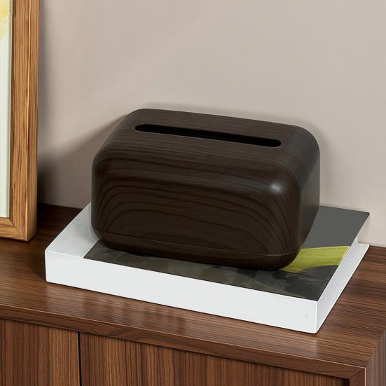 Tissue Box Cover Large Capacity Easy To Use Spring-loaded Universal Decorative Cube Facial Tissue Holder Paper Dispenser