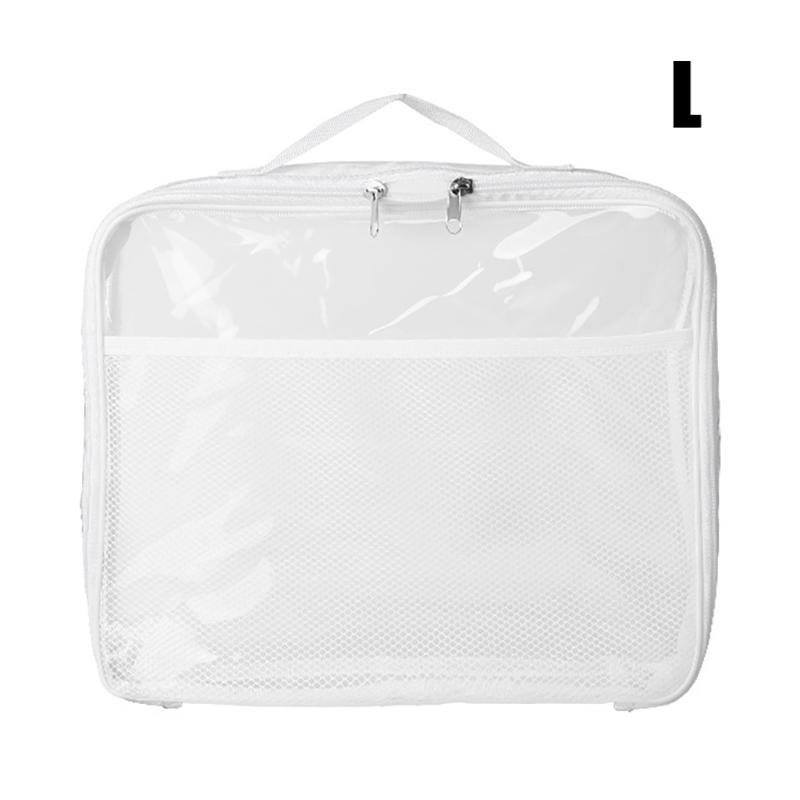 Large Capacity Block Toys Storage Bag Transparent Zipper Puzzle Block Organizer Bags Cosmetic Storage Organizer Bag