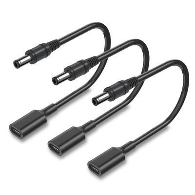 CYD PD zu DC Strom 15W Schnell 30cm Mehrfach- und Abriebkompatibel mit Wireless Security Solar-LED-Zelle MP3 und Mehr von 5,5mm2,1mm USB-C-Kabel,