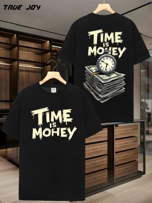"Time Is Money" Graphic T-shirt - Lightweight