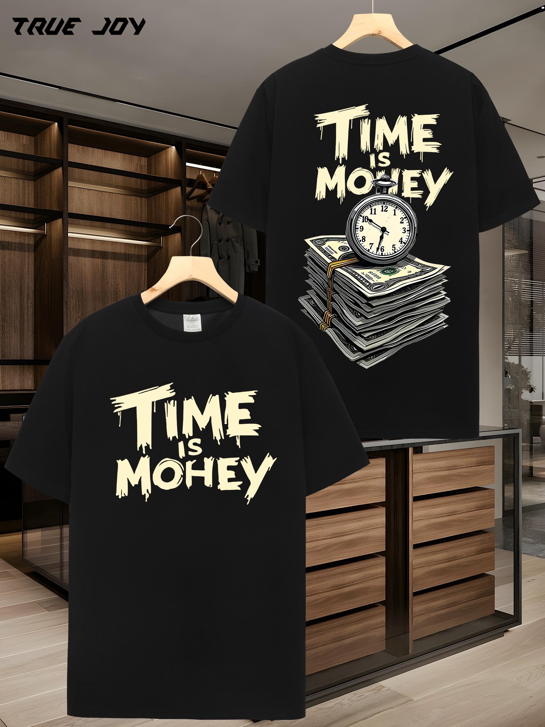 Time is Money Graphic T-shirt - Lightweight L