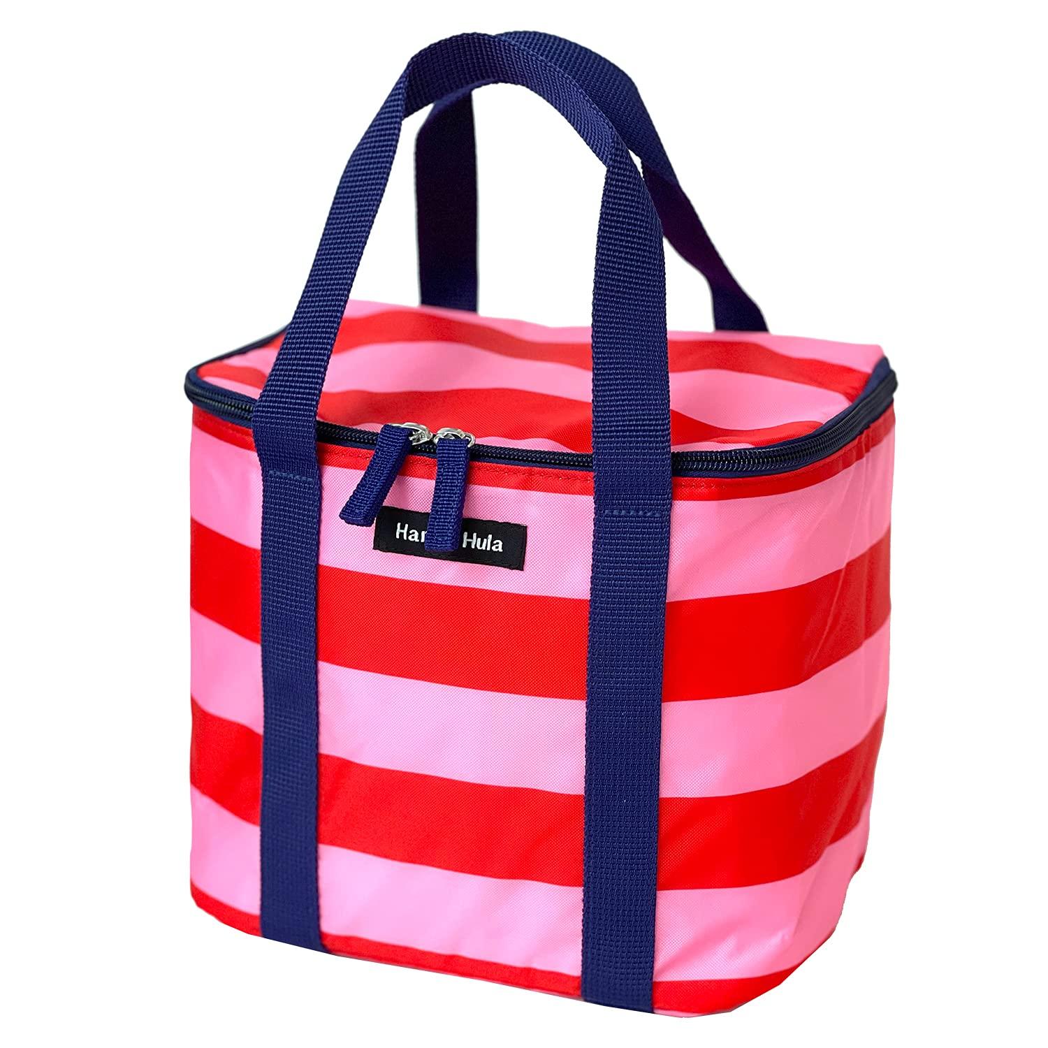 

Hannah Hula Insulated Cooler Border Lightweight Bag, Red, Water-Repellent,