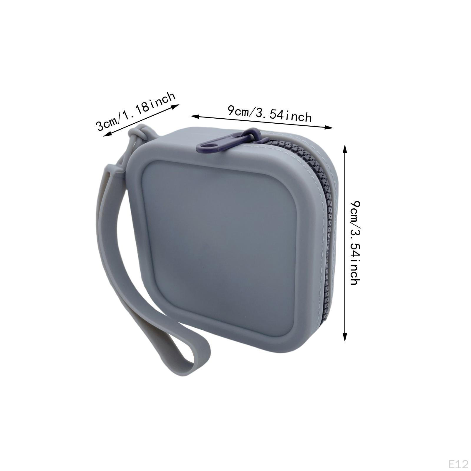 Силиконовый кошелек сумка для ключей водонепроницаемая молния небольшое хранилище — фото 8