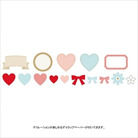 Marks Decorap Album Heart Photo Stylish and Decorap Pink Album, Self-Adhesive, DIY, Free-Writing Pages, Cute, DCP-AL10-PK