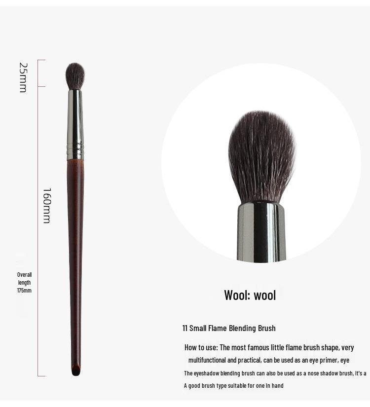 Wool Highlighting Makeup Brush Set - 24 Pieces: Includes MUF Series Concealer & Loose Powder Brushes
