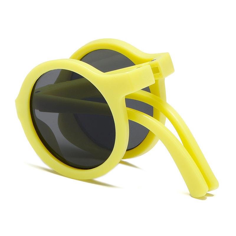 Children'S Sunglasses Foldable Sunglasses Boys Summer Uv Protection Girls Sunscreen Glasses Baby Sunscreen Tide