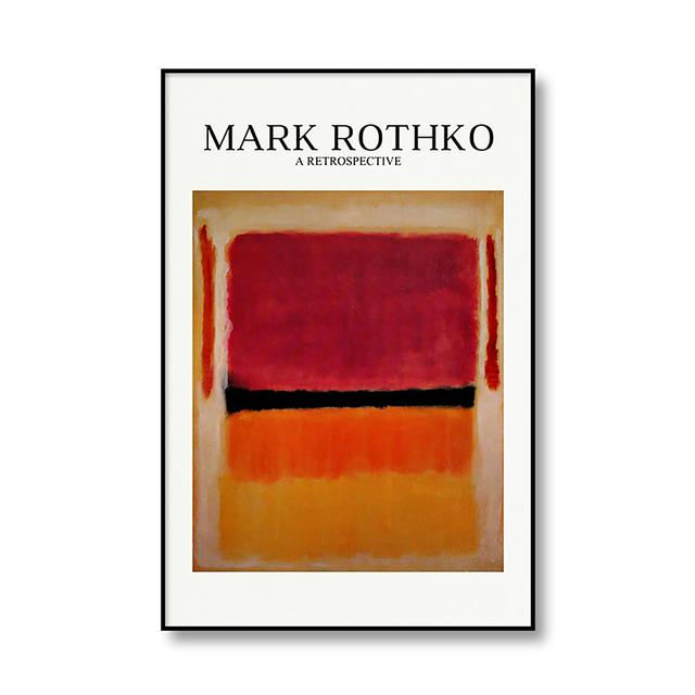 Peinture sur toile de marque abstraite classique Mark Rothko, affiche et impression murale, tableau décoratif, décoration de maison moderne pour salon