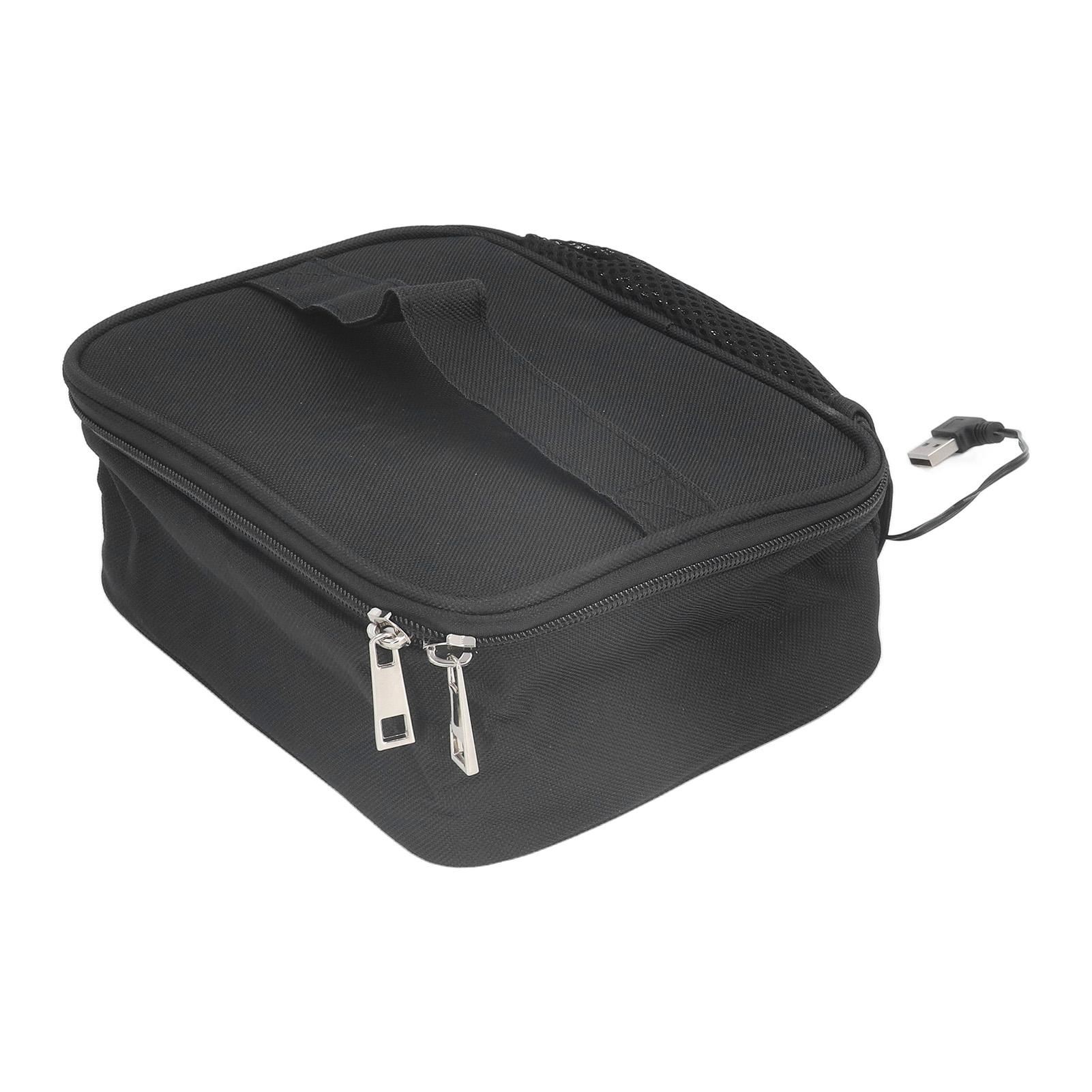 

Портативная сумка-духовка 5 В 2 А USB-интерфейс Автоматическая теплоизоляция Ткань Оксфорд Водонепроницаемая Подогрев пищи