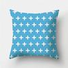 Blue Geometric Pattern Decorative Cushion Pillowcase Cushion Cover Throw Pillow Living Room Sofa Decorative Pillowcase