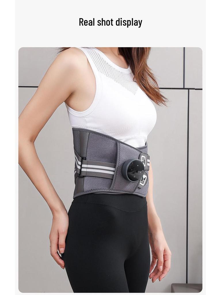 Breathable Sports Waist Support Belt with Steel Plate & Intelligent Massage