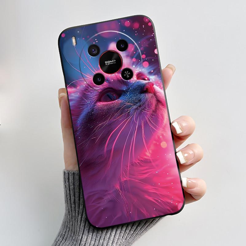 Cute Cartoon Case For ZTE Blade V70 MAX / ZTE Nubia V70 Max Printing Shell Protective Cover Soft Silicone Black Casing