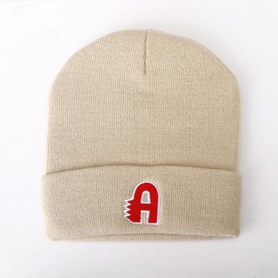 Autumn and Winter Wool Hat Men's Retro Embroidery Letter Hip-hop Warm Knitted Hat Children's Trendy Brand Cold Hat
