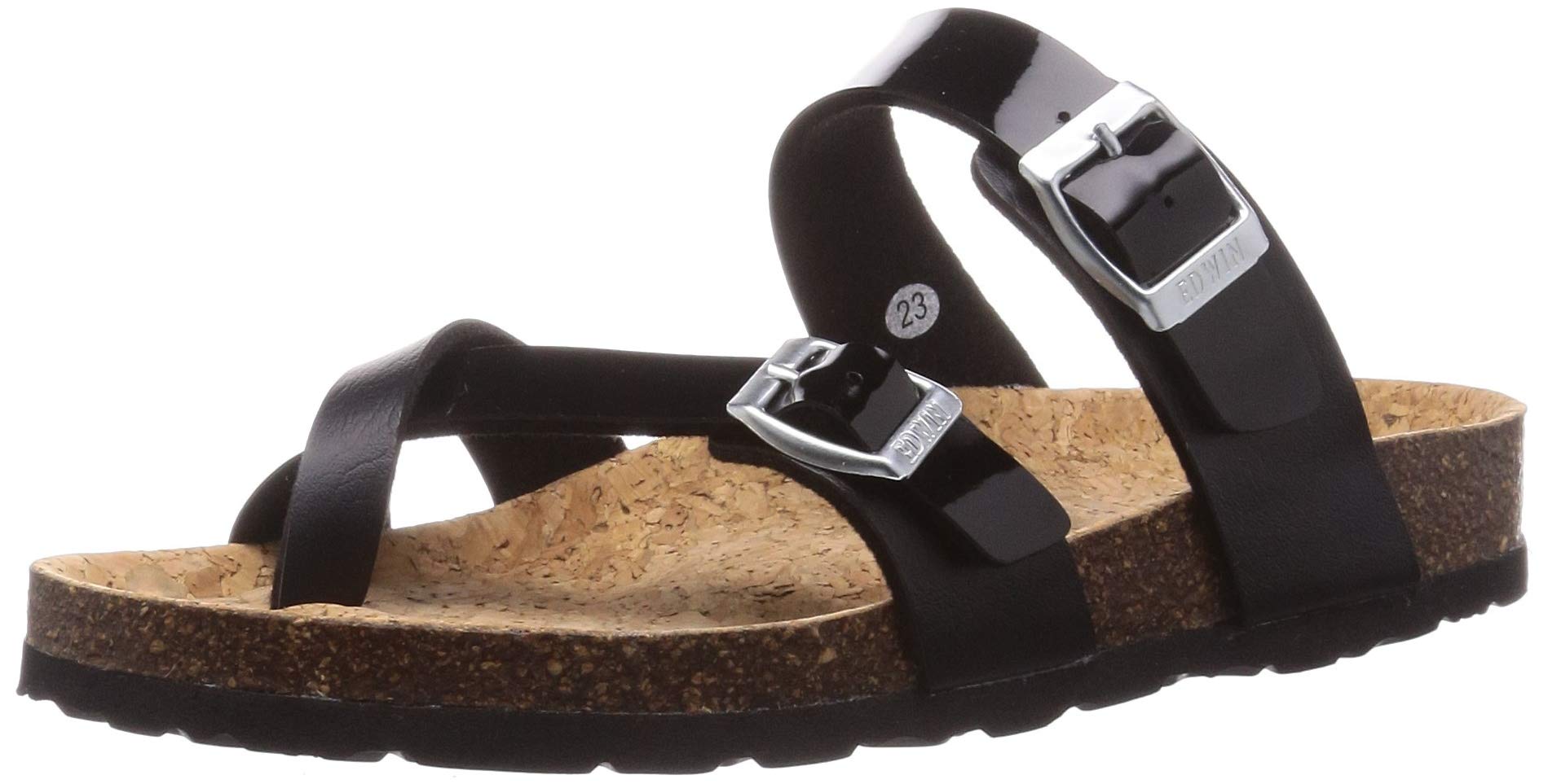 Sandals EW9463 Black 24 cm [EDWIN] Women s (9)