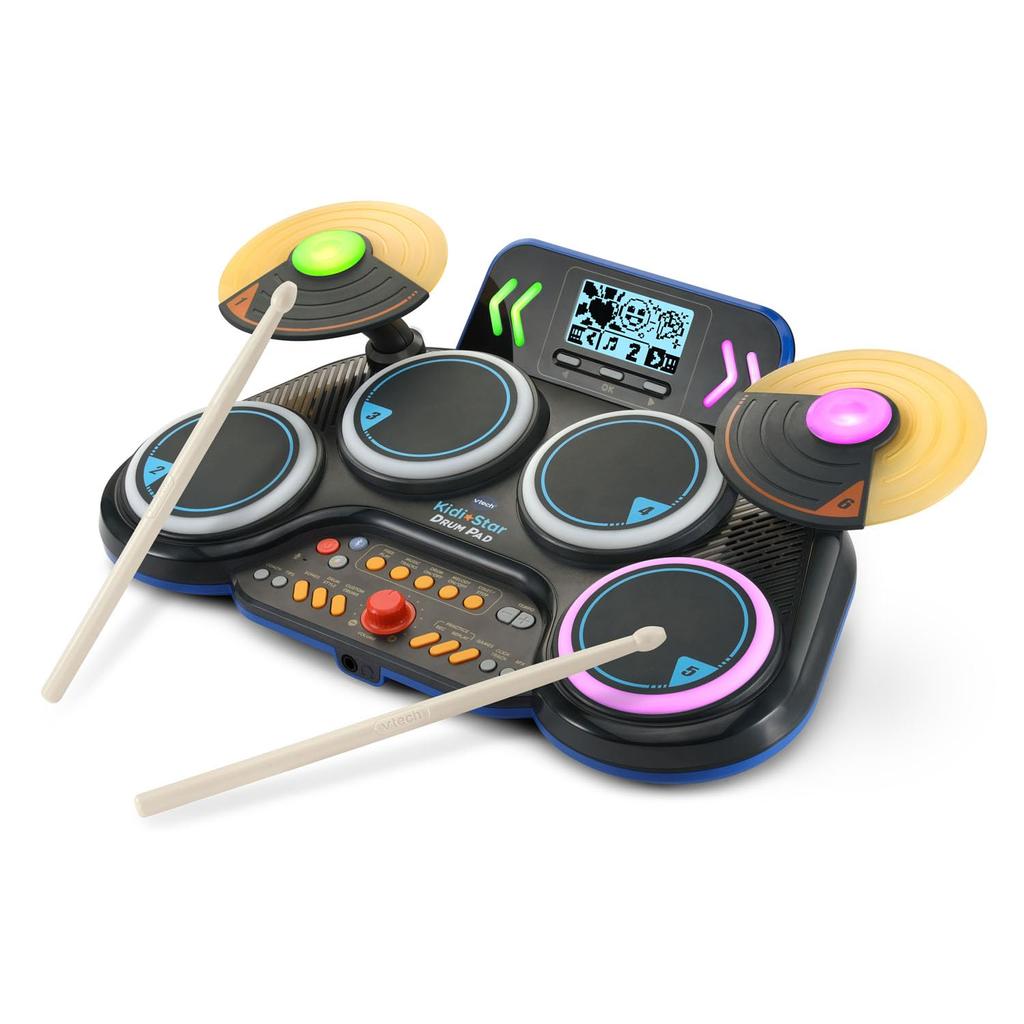 VTech Kidi Star Drum Pad, Black.
