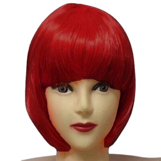 Women's Fashion Short Straight Bobo with Bangs Full Wig Cosplay Party Extension
