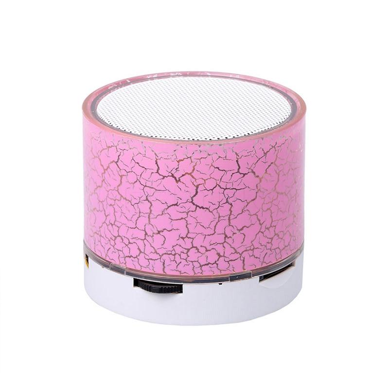 Bluetooth Speaker Mini Wireless Loudspeaker Flash LED TF Card USB Subwoofer Portable MP3 Music Sound Column for PC Mobile Phone