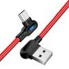 OLAF 1M 90 Degree Elbow Charging Cable Type C Fast Micro USB for iPhone Android