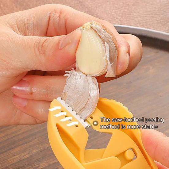 3Pcs Portable Garlic Peeler Ergonomic Garlic Tweezers Manual Garlic Skin Remover Clips Garlic Peeling Tool for Quick Meal Prep Outdoor Cooking