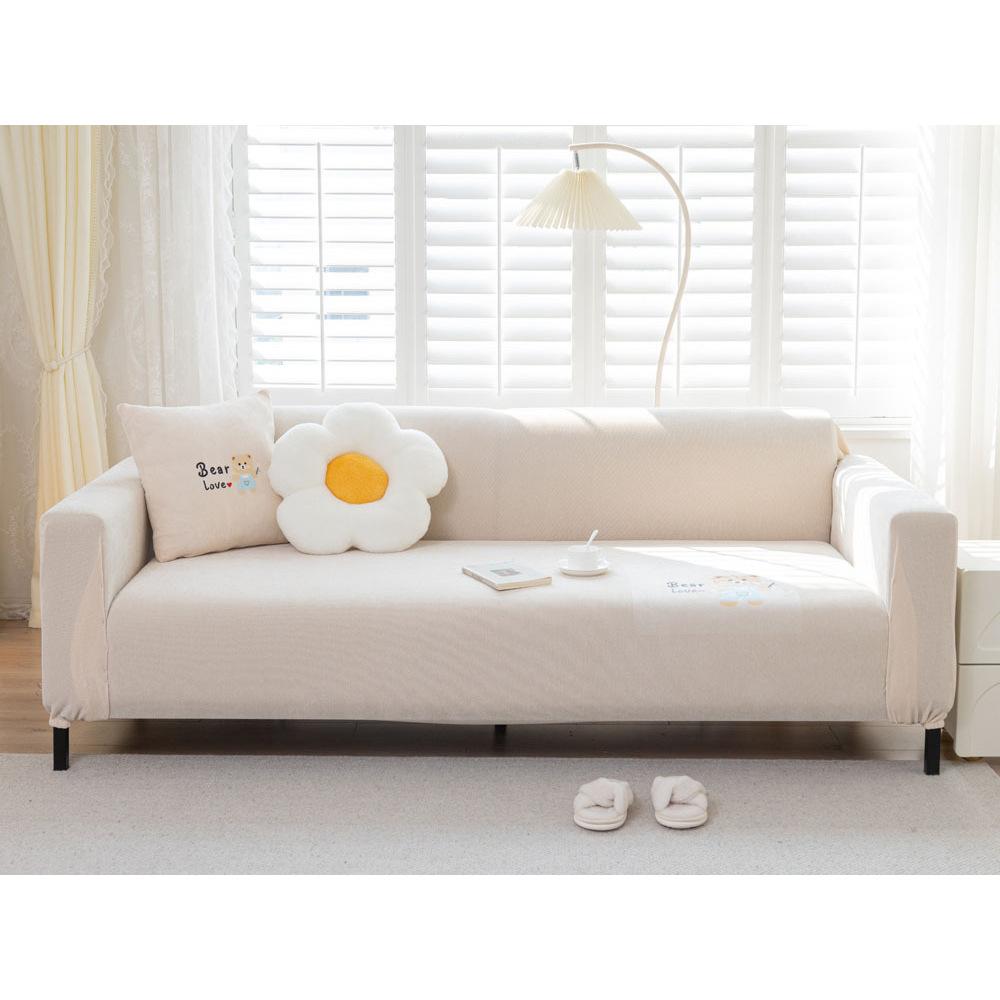 Tecknad Chenille Sofföverdrag Säsong Elastiskt Allomfattande Fyra Säsonger Universellt Halkfritt Soffsittdynor Repskyddande