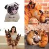 Creative 3d Simulation Dog Pillow, Plush Toy Dog Stuffed Animal For Kids, Short Plush Fabric, Pp Cotton Filling, Various Sizes And Colors