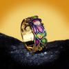 Creative Flower Enamel Color Epoxy Ring Women'S Jewelry