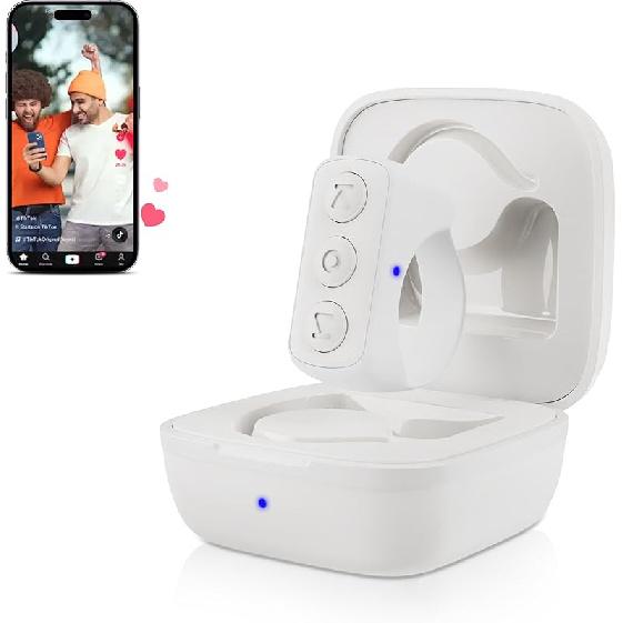 TikTok Remote Control for TikTok, Remote Control for TikTok, TikTok Scrolling Ring for iPhone, iPad, iOS, Android, Black белый