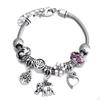 Fashion Glamour Bangle Jewelry 6 Colors Metal Lobster Buckle Snake Chain Beaded Bangles For Women Summer Bracelet Romantic Gift