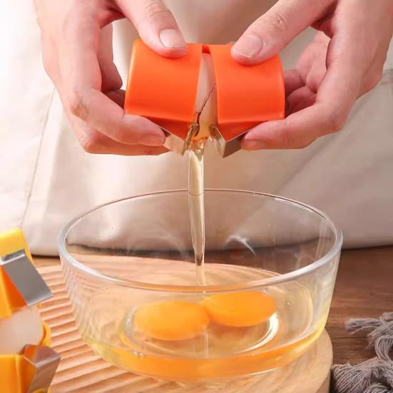 Abre cáscaras de huevo Cortador de cáscaras de huevo de mano para huevos frescos Herramienta Rompehuevos de Acero Inoxidable Pelador de Huevos Duros Gadgets de Cocina Multifuncionales