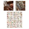 20 Pieces Planner Stickers Decals Decorative Retro Design DIY Diary Scrapbooking