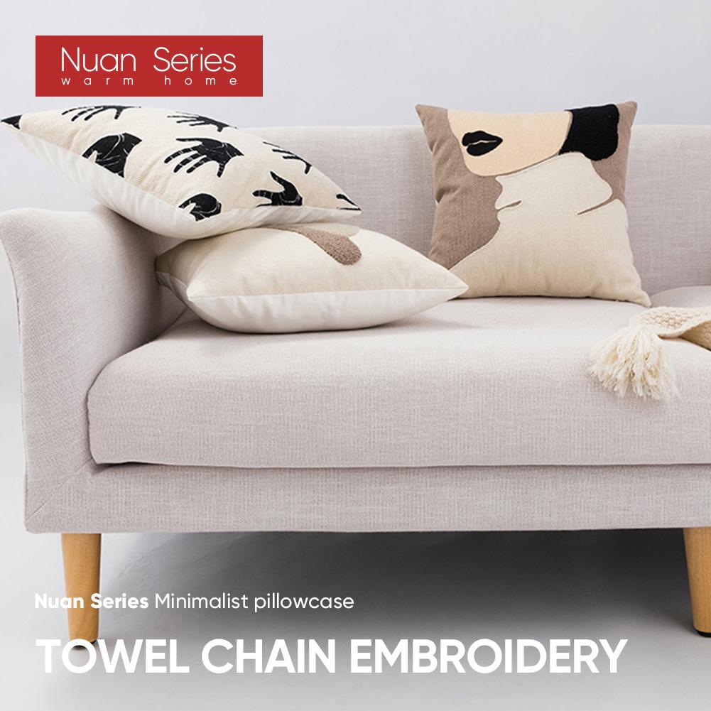 

1 шт. серия Nuan, современный стиль, милый мультфильм, в форме облака, наволочка с вышивкой, украшение для дивана, наволочки, наволочки 45x45/30x50 см