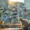 Colorful Sun Catcher Round Rainbow Static Glass Sticker for Windows To Prevent Bird Collisions