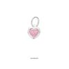 S925 Sterling Silver Blue Green Pink Heart Zircon Pendant for Fine Jewelry DIY Making Charms