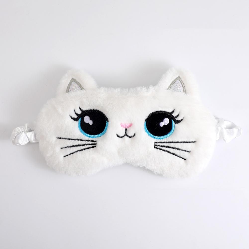 Gradient Plush Unicorn Sleep Mask - Cute, Colorful, Light-Blocking Eye Protector