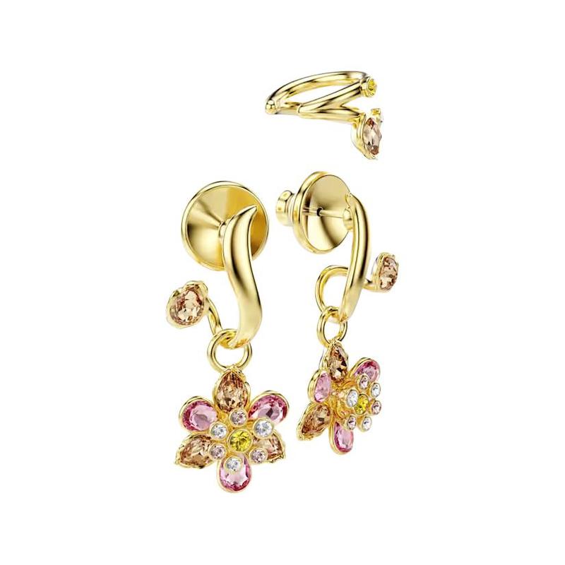 Swarovski Idyllia Set Design Earrings Crystal Women's Gold 5732386