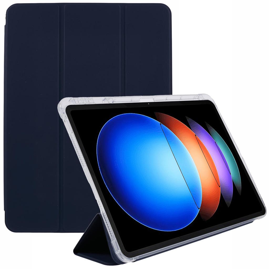 For Xiaomi Pad 6S Pro 12.4 Case Tri-fold Stand Leather Tablet Cover with Pen Slot