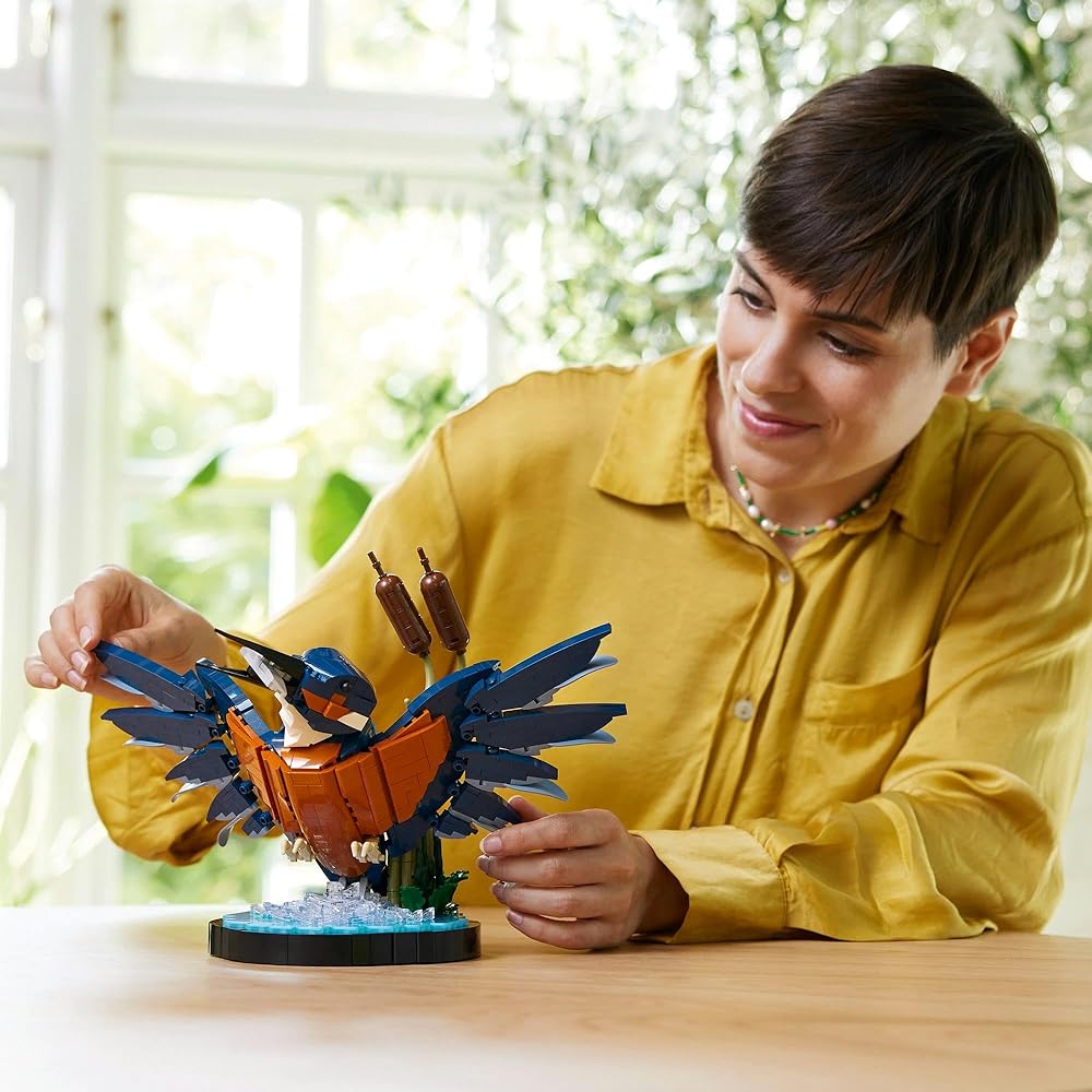 LEGO Icons Kingfisher Toy 10331 Building Blocks for Home Decor Gift for Men and Women