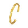Ancient Wealth-Attracting Gold Bamboo Bangle: Exquisite, Polished, and Versatile Fashion Bracelet