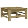 Garden Stool with Cushion Pressure Treated Pine Wood