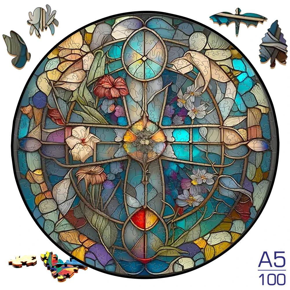 Non-Toxic Moon A3/A4/A5 Size Wood Jigsaw Puzzle With For Adults Children Not Common Shape A Gifts For Parent-Child Games And Family Fu