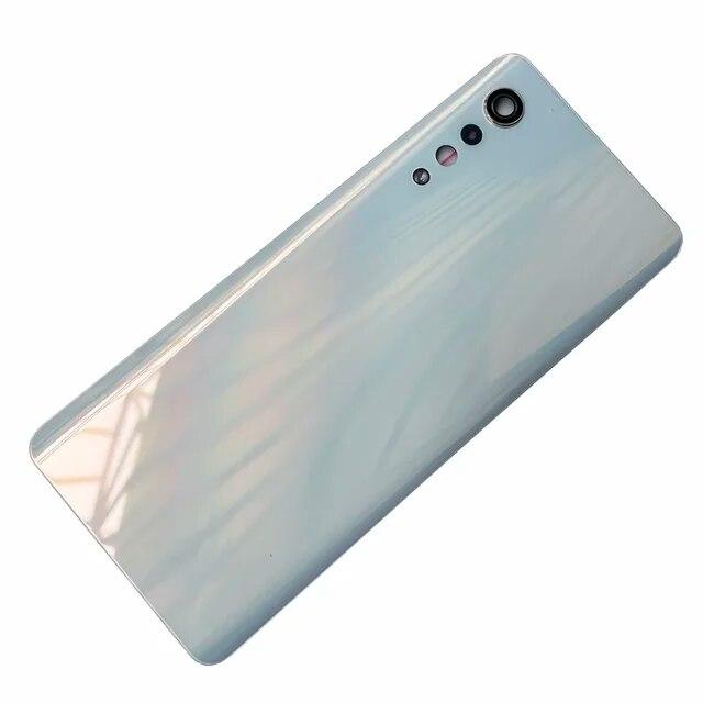 Capac din sticlă din spate LM-G900 pentru LG Velvet 5G Carcasa din spate pentru ușă din spate de înlocuire a bateriei tare, cu lentilă