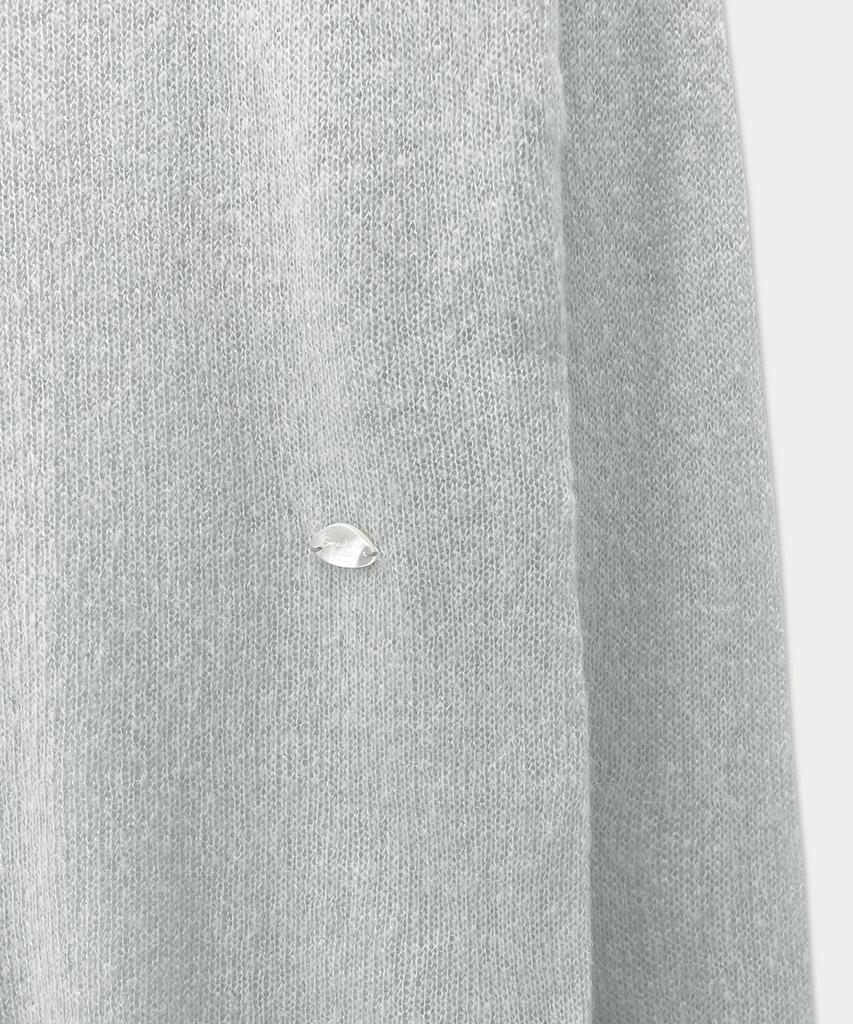 Sseomweeobeoteo See-Through Long Sleeve Knit - Light Gray