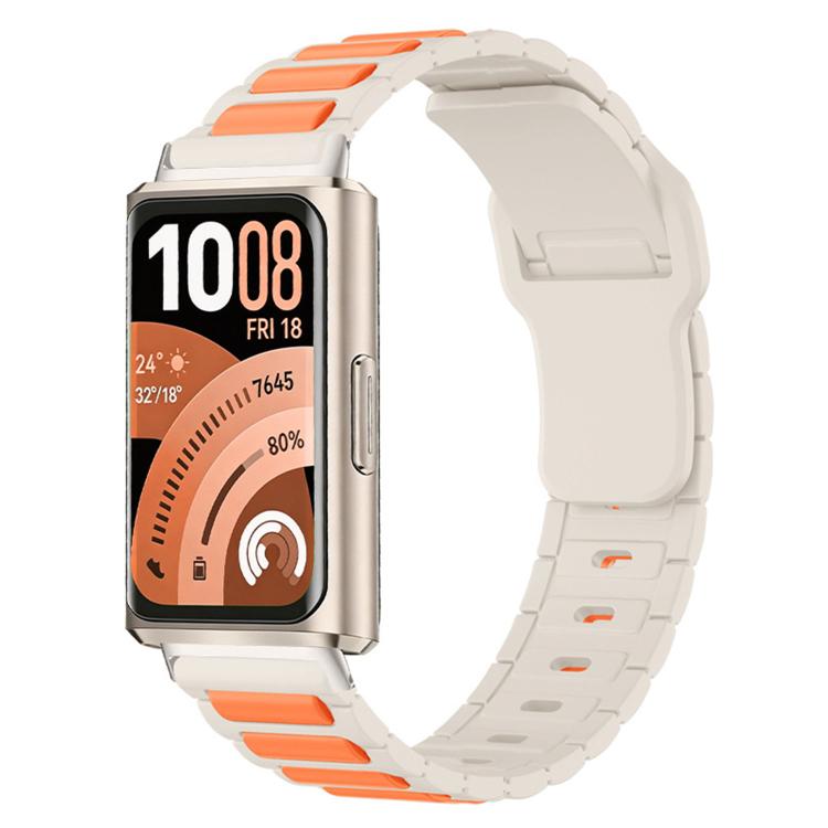 I‑Shape Texture Reverse‑Buckle Silicone Watch Band for Huawei Band 11 / Band 11 Pro, Replacement Wrist Strap, Strap Only