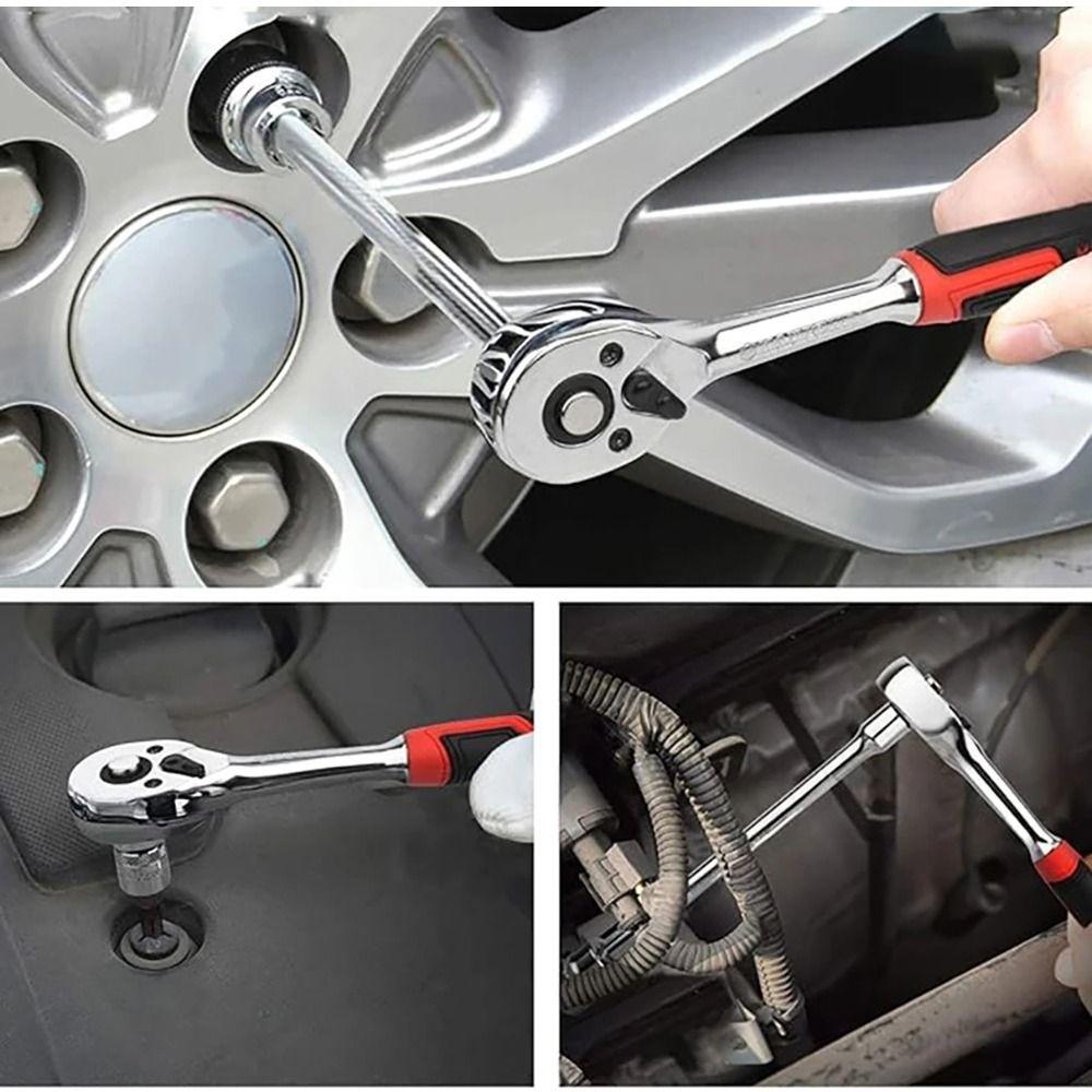 12Pcs/Set Car Boat Auto Repair Tools Socket Wrench Set Quick Wrench Spanner