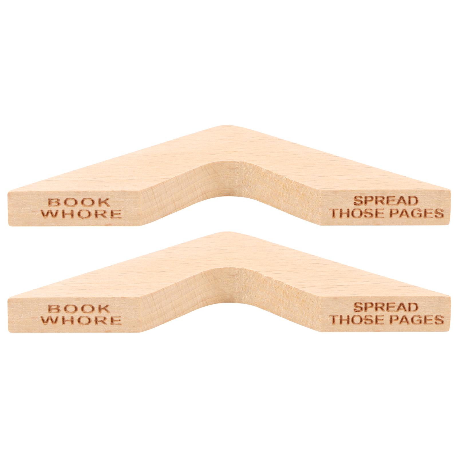 

2 Pcs Book Page Holder Creative Wood Page Holder for Reading Lightweight Book Opener Holder Functional Thumb Book Page Holder