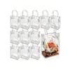 1pc Plastic Gift Bags with Handles, Reusable Transparent Snap Pvc Tote Bags for Mother's Day, Easter, Christmas, Wedding