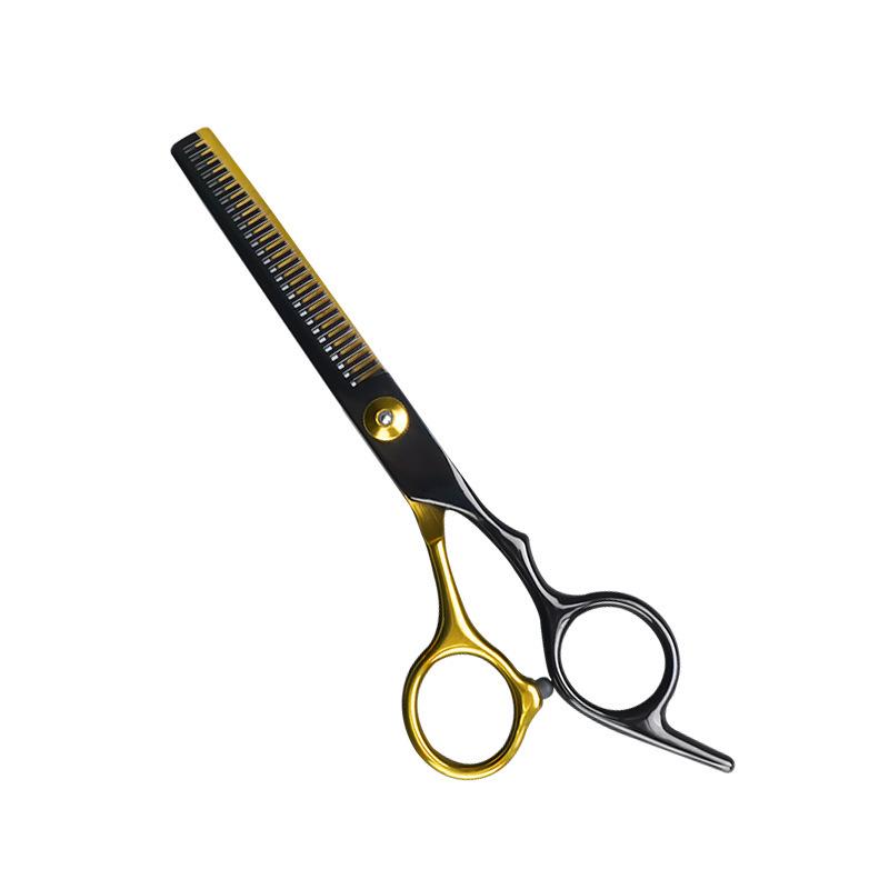 6-Inch White Hairdressing Scissors Set: Flat & Tooth Scissors for Adults and Kids