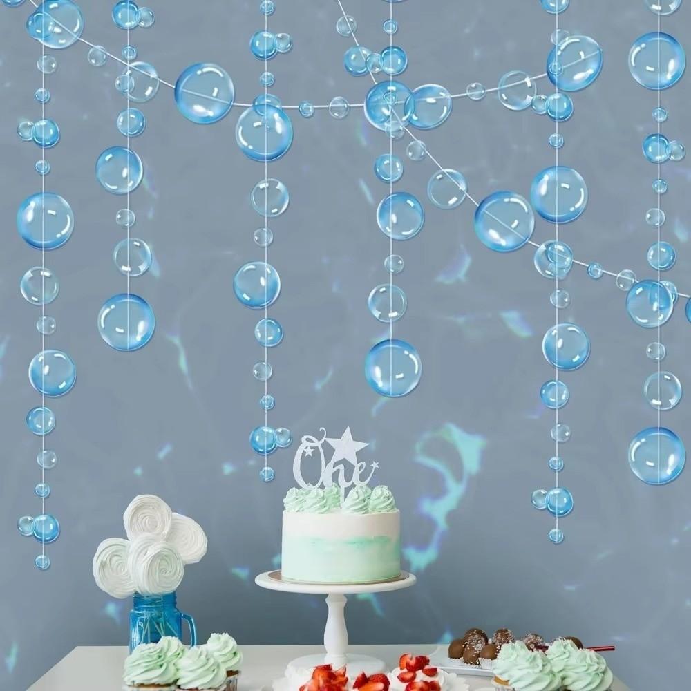 2m Bubble Hanging Banner Transparent PVC Party Favor Banners Wedding Party