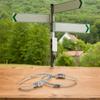 Cylindrical Compatibility Adjustable Sign Holder Adjustable Size For Posts Installation Of Road Signs For Utility Poles