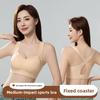 Medium Impact Seamless Sports Bra for Small Bust, Push Up Lift Integrated Crisscross Beautiful Back Side Support Anti-Sagging Wireless Lingerie
